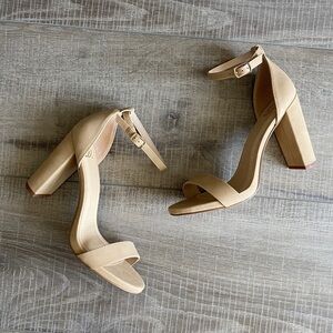 My Delicious Shoes Shiner Ankle Strap Heel